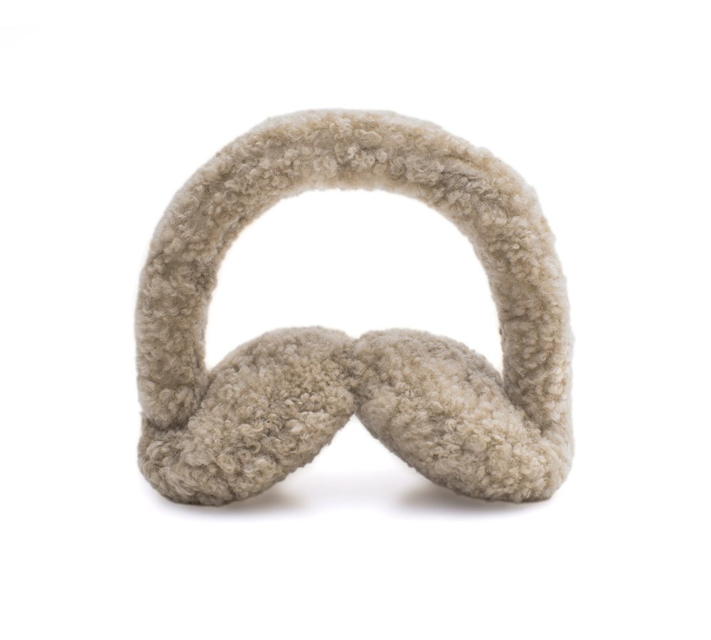 UGG Women Adjustable Sheepskin Wool Earmuff Cozette - Earmuff - Latte - AU Ladies One Size / AU Men One Size / EU One Size - Uggoutlet