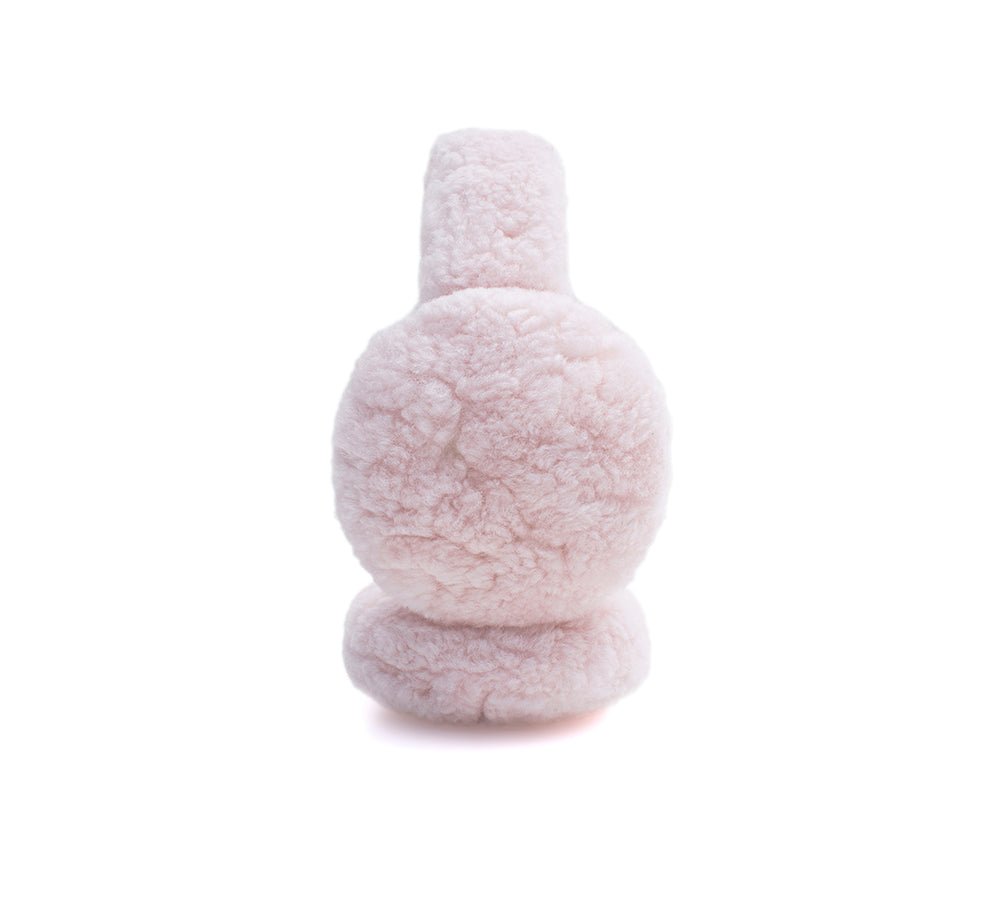 UGG Women Adjustable Sheepskin Wool Earmuff Cozette - Earmuff - Pink - AU Ladies One Size / AU Men One Size / EU One Size - Uggoutlet