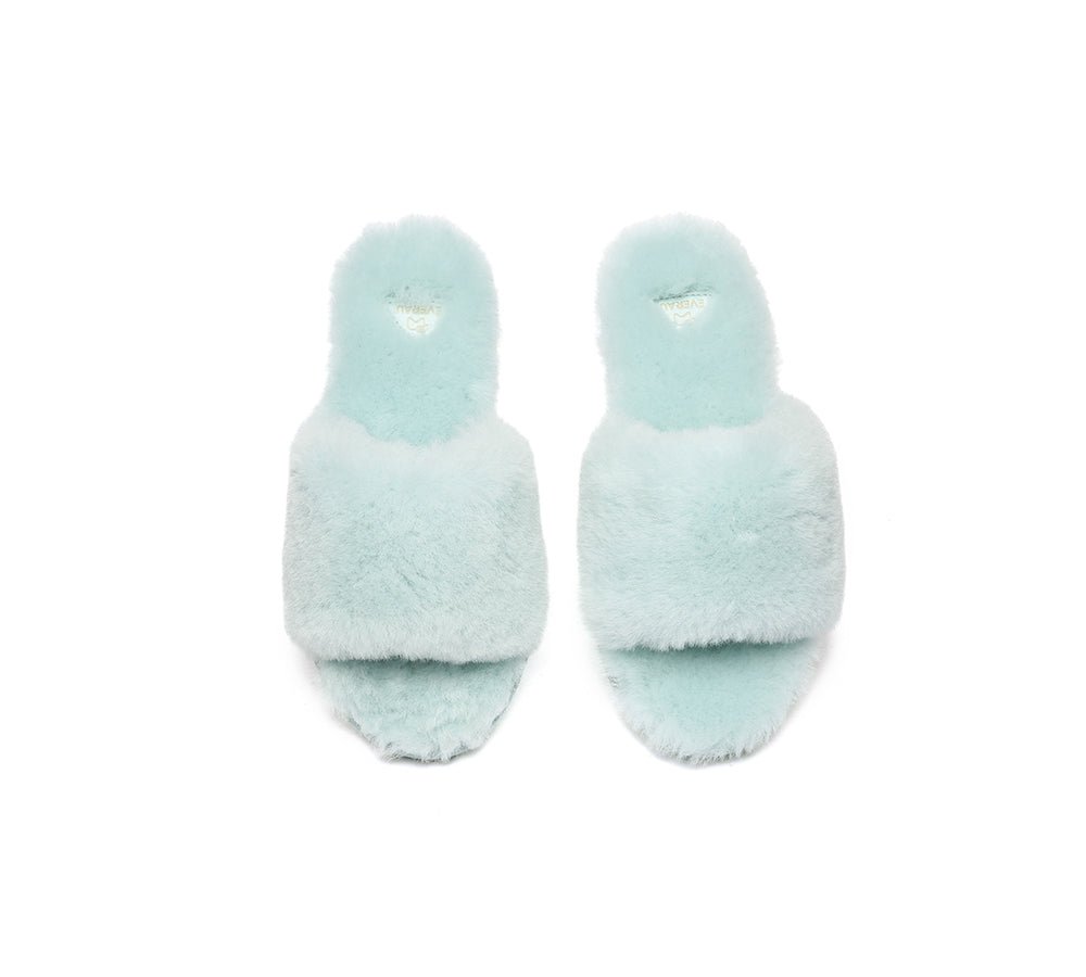 UGG Women Fluffy Slides Nala - UGG Slides - Baby Blue - AU Ladies 4 / AU Men 2 / EU 35 - Uggoutlet