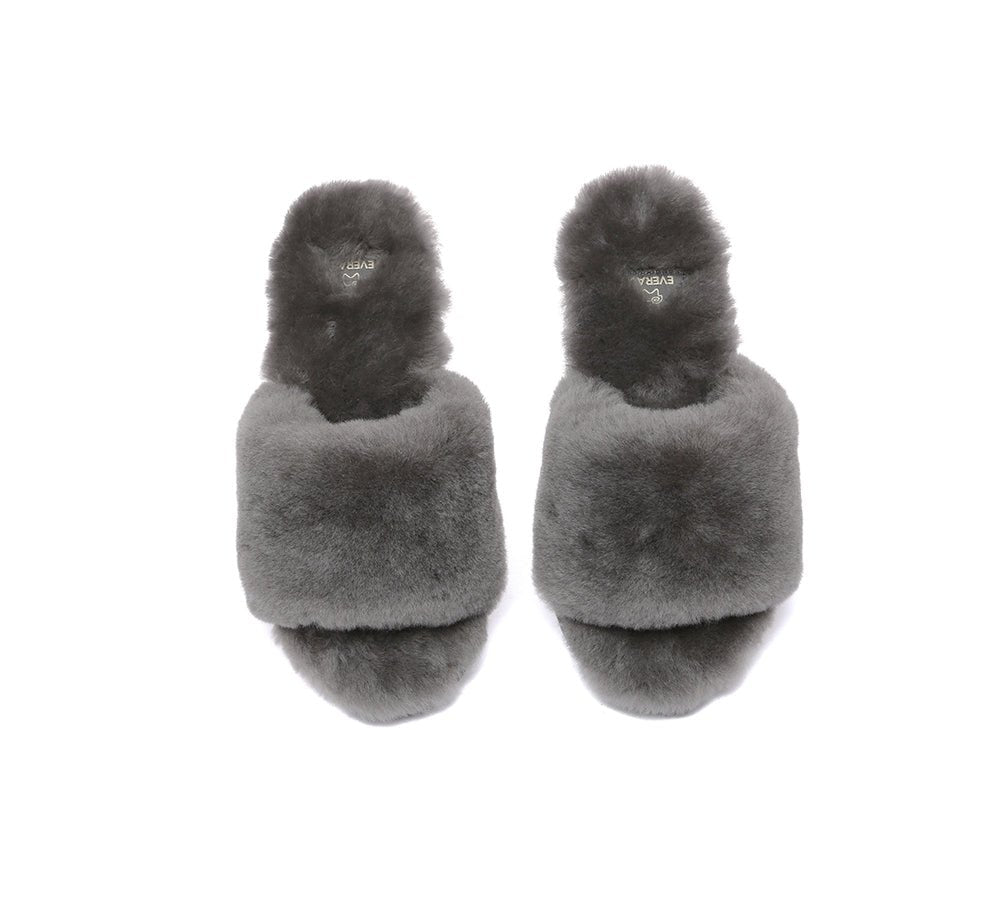 UGG Women Fluffy Slides Nala - UGG Slides - Grey - AU Ladies 4 / AU Men 2 / EU 35 - Uggoutlet