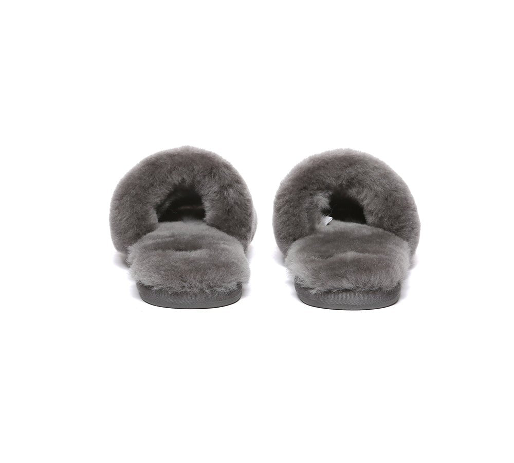 UGG Women Fluffy Slides Nala - UGG Slides - Grey - AU Ladies 4 / AU Men 2 / EU 35 - Uggoutlet