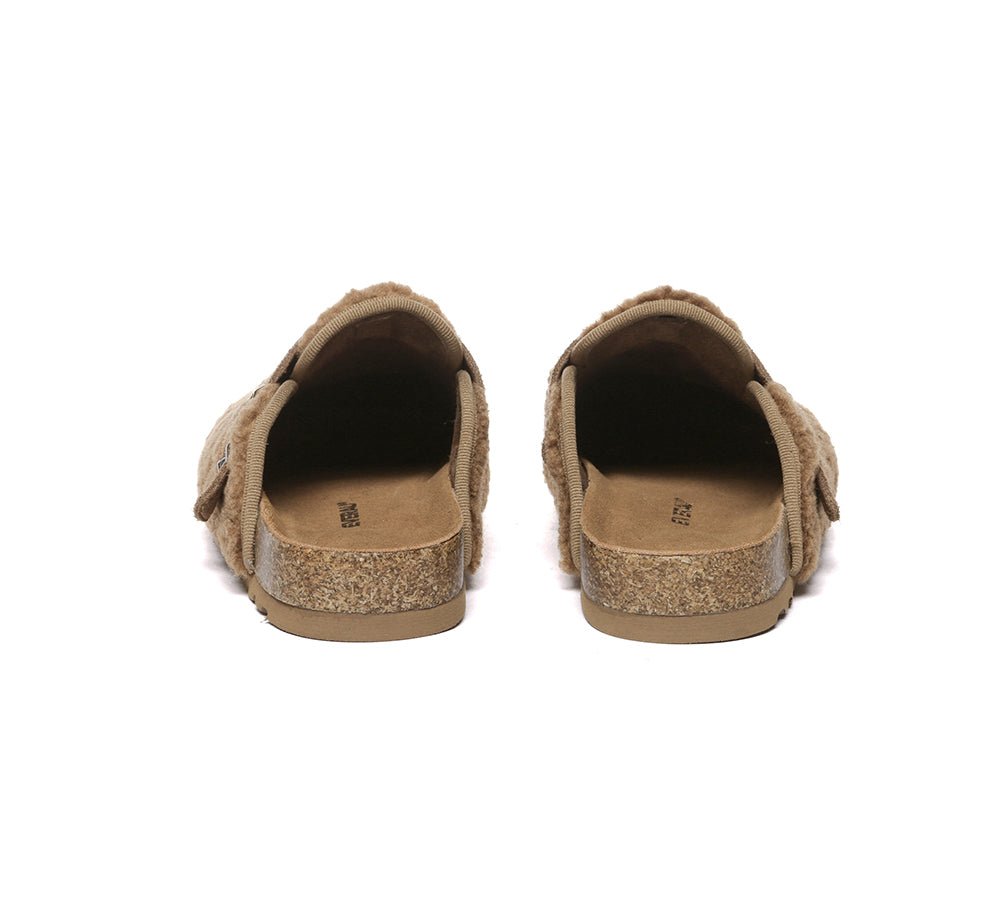 UGG Women Shearling Buckle Sandal Slides Greta - UGG Slippers - Chestnut - AU Ladies 4 / AU Men 2 / EU 35 - Uggoutlet
