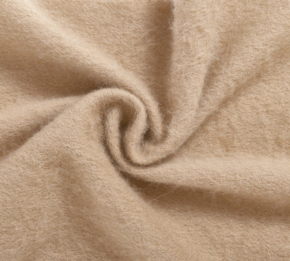 Urban UGG 100% Wool Plain Scarf Fedora - Scarf - Camel - One Size - Uggoutlet