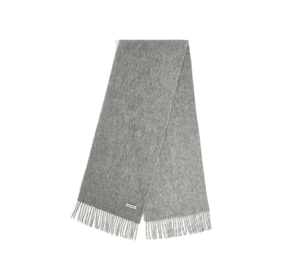 Urban UGG 100% Wool Plain Scarf Fedora - Scarf - Grey - One Size - Uggoutlet