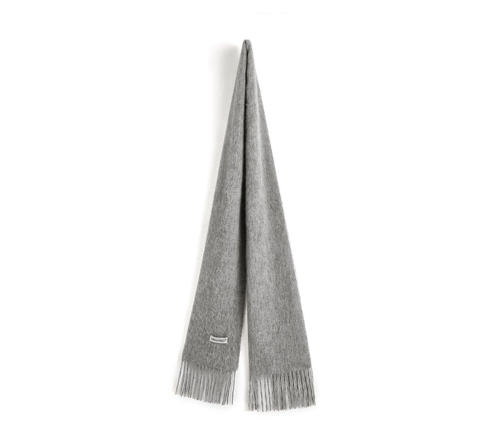 Urban UGG 100% Wool Plain Scarf Fedora - Scarf - Grey - One Size - Uggoutlet