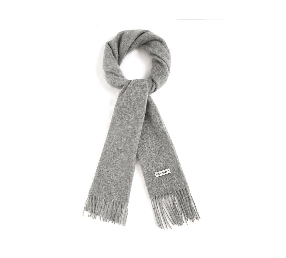 Urban UGG 100% Wool Plain Scarf Fedora - Scarf - Grey - One Size - Uggoutlet