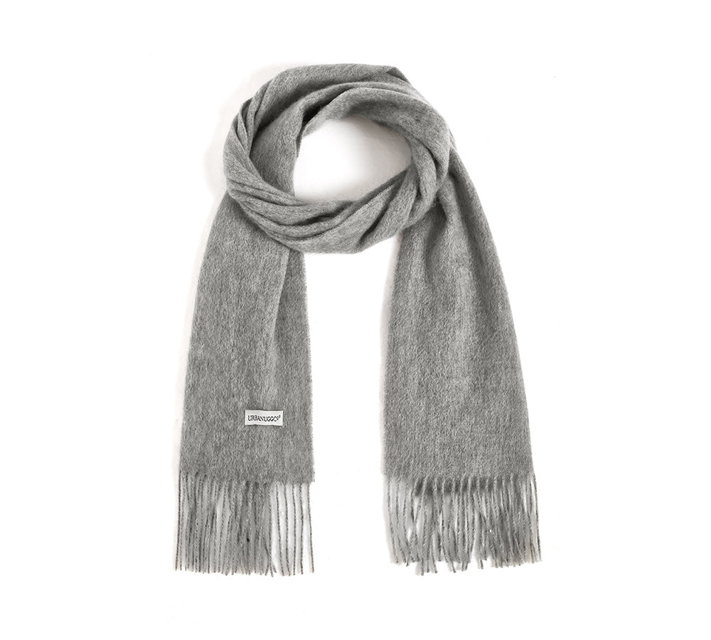 Urban UGG 100% Wool Plain Scarf Fedora - Scarf - Grey - One Size - Uggoutlet