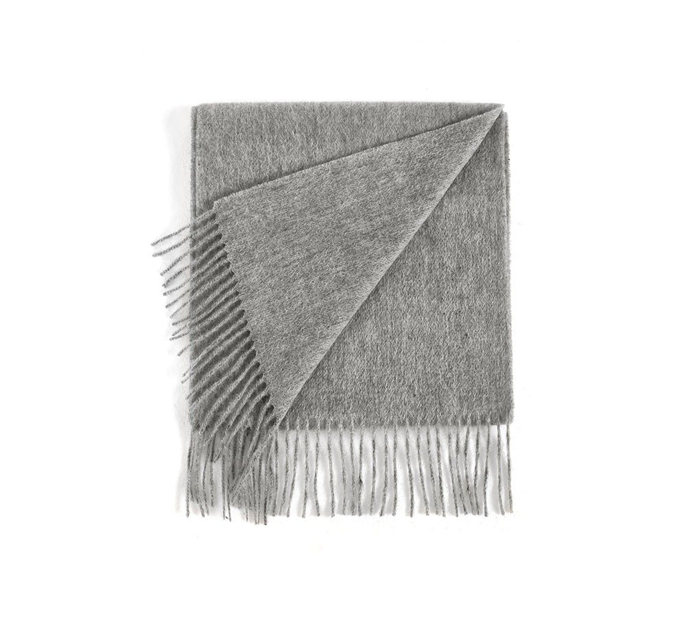 Urban UGG 100% Wool Plain Scarf Fedora - Scarf - Grey - One Size - Uggoutlet