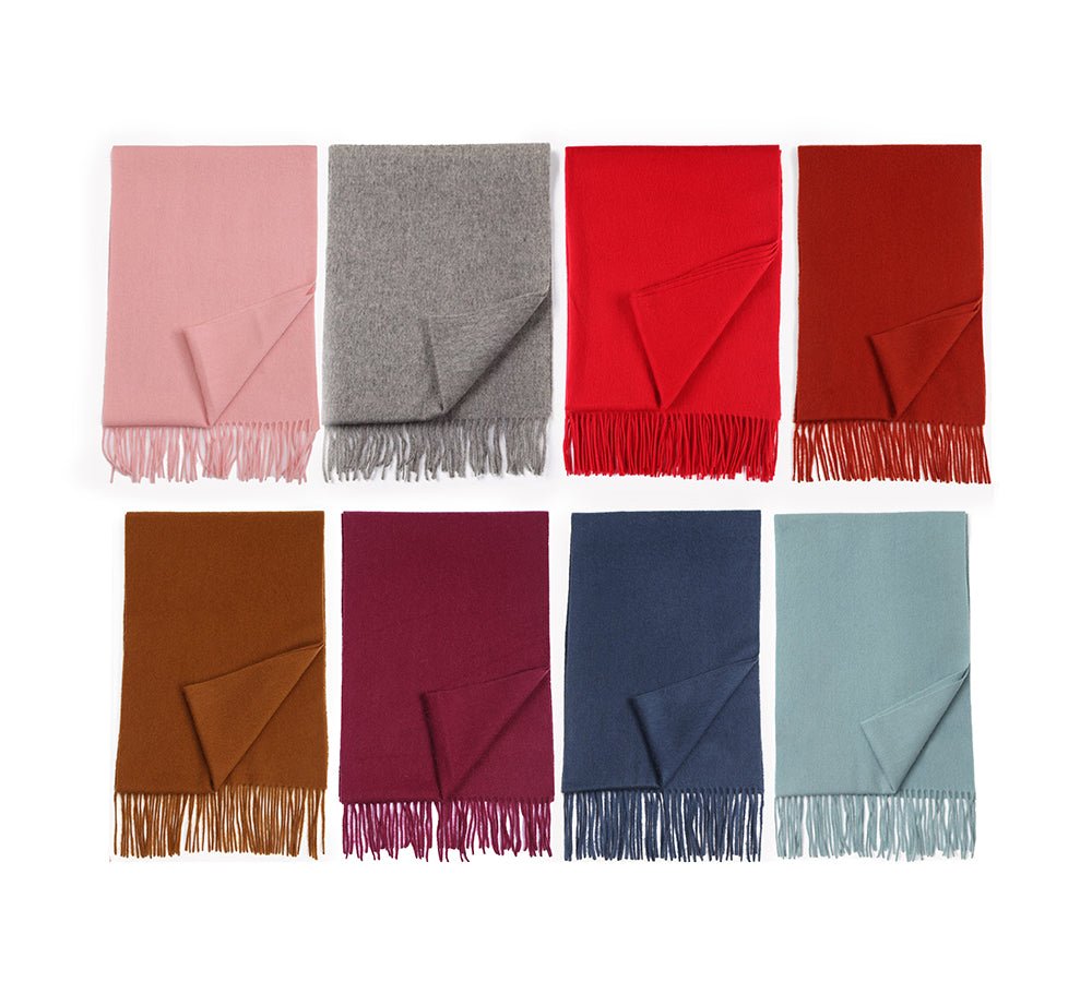 Urban UGG® Urban 100% Wool Scarf Plain Color - Scarf - Bali Hai - One Size - Uggoutlet