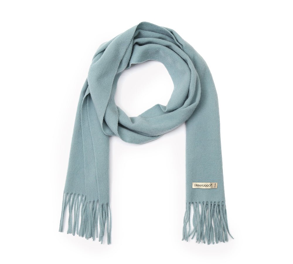 Urban UGG® Urban 100% Wool Scarf Plain Color - Scarf - Bali Hai - One Size - Uggoutlet
