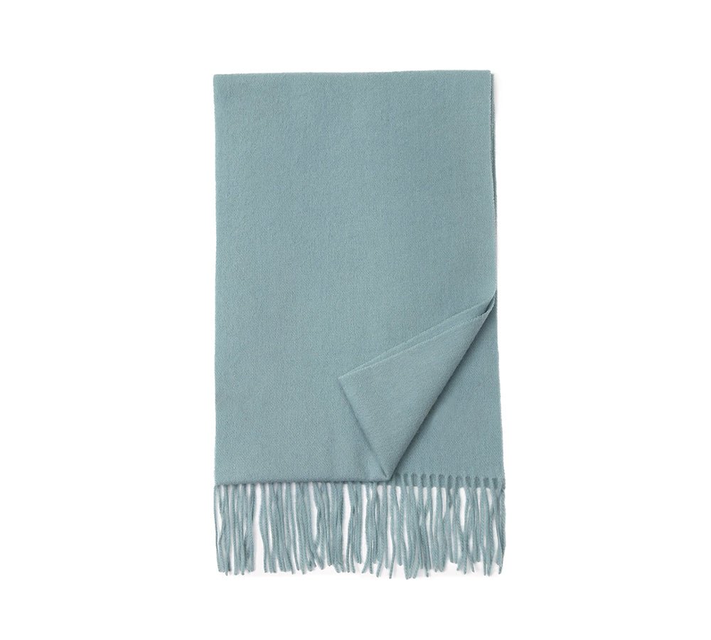 Urban UGG® Urban 100% Wool Scarf Plain Color - Scarf - Bali Hai - One Size - Uggoutlet