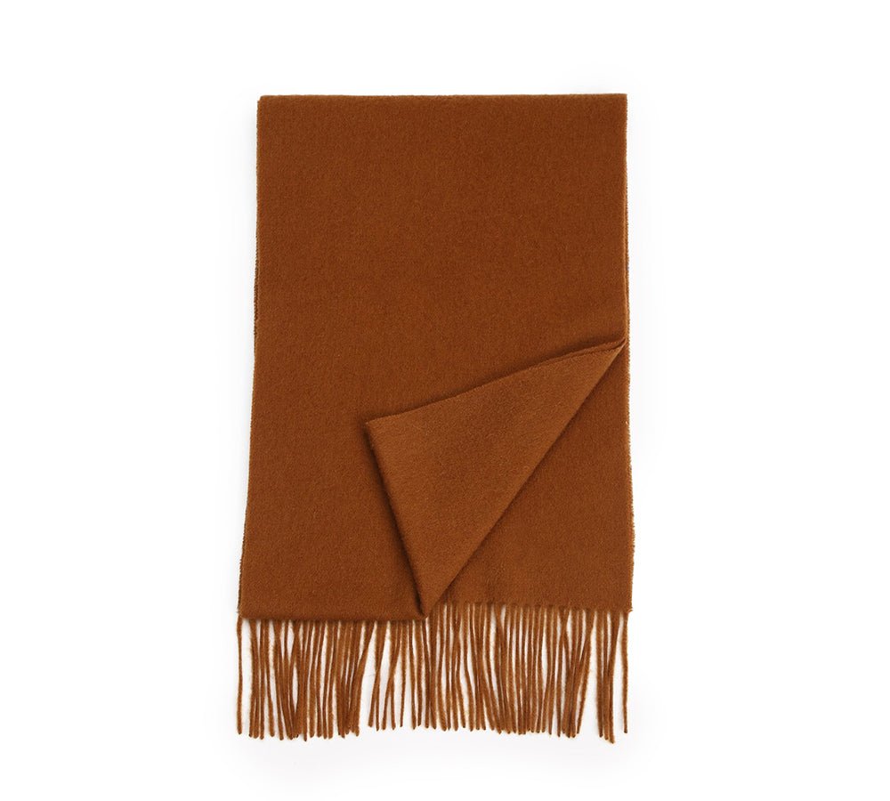 Urban UGG® Urban 100% Wool Scarf Plain Color - Scarf - Camel - One Size - Uggoutlet