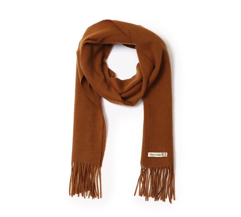 Urban UGG® Urban 100% Wool Scarf Plain Color - Scarf - Camel - One Size - Uggoutlet