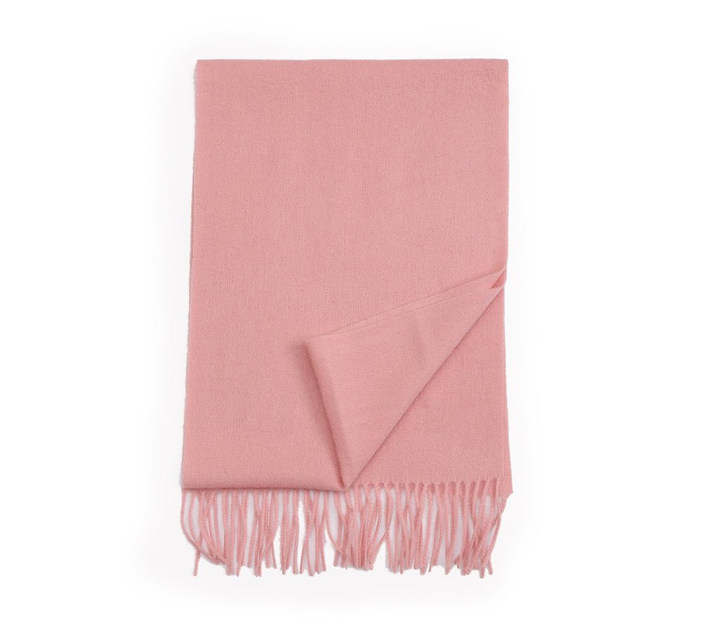 Urban UGG® Urban 100% Wool Scarf Plain Color - Scarf - Light Pink - One Size - Uggoutlet