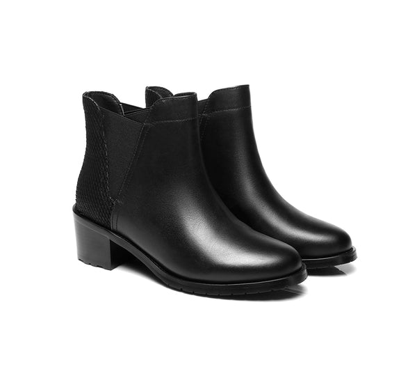 Urban Women Boots Fashion Ankle Heel chelsea - UGG Boots - Black - AU Ladies 4 / AU Men 2 / EU 35 - Uggoutlet