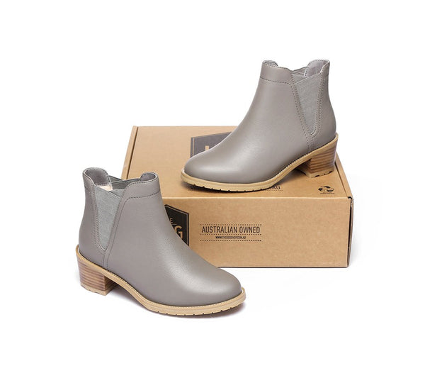 Urban Women Boots Fashion Ankle Heel chelsea - UGG Boots - Grey - AU Ladies 4 / AU Men 2 / EU 35 - Uggoutlet