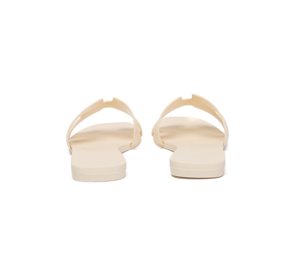 Women Flat Slides Katherine - Slides - Beige - AU Ladies 5 / AU Men 3 / EU 36 - Uggoutlet