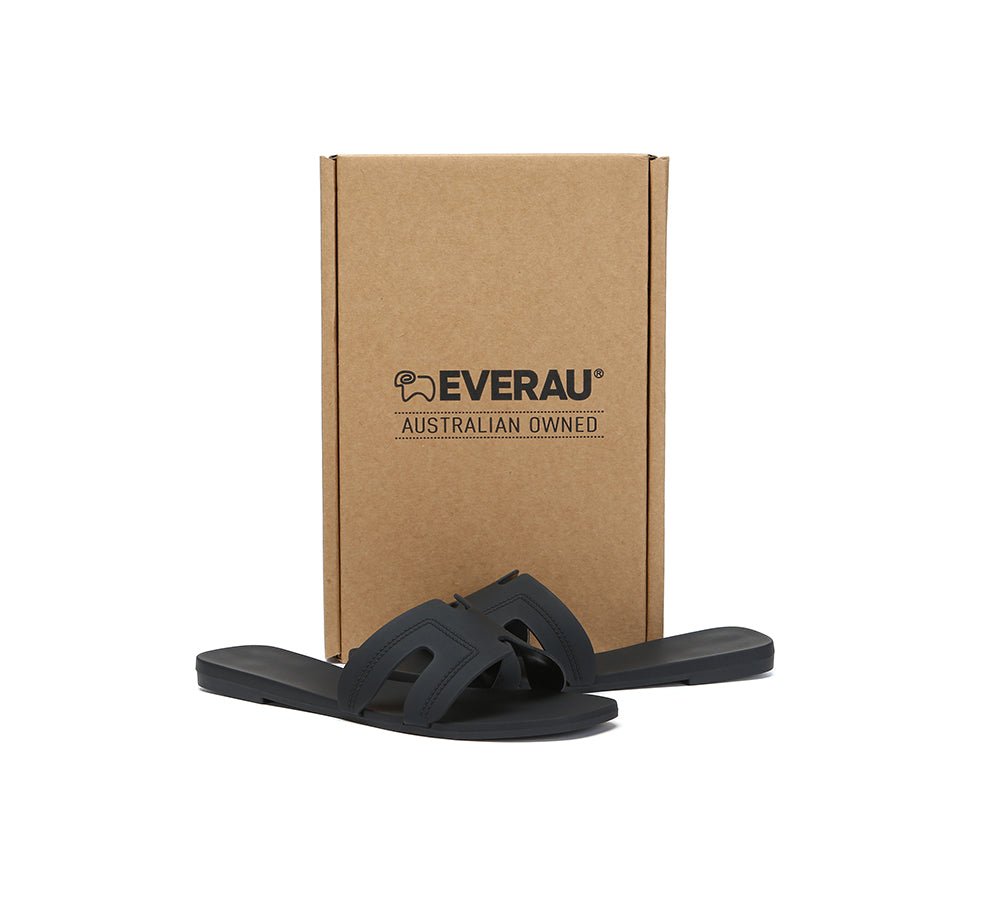 Women Flat Slides Katherine - Slides - Black - AU Ladies 5 / AU Men 3 / EU 36 - Uggoutlet