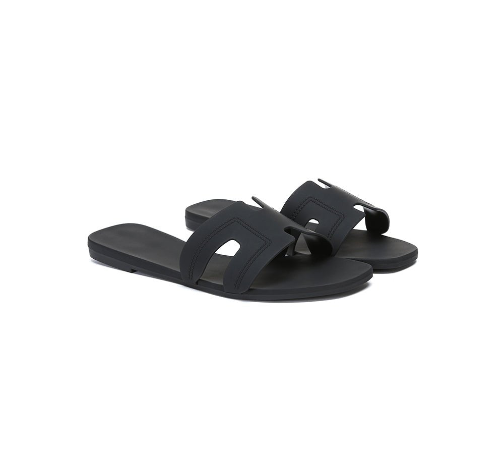 Women Flat Slides Katherine - Slides - Black - AU Ladies 5 / AU Men 3 / EU 36 - Uggoutlet
