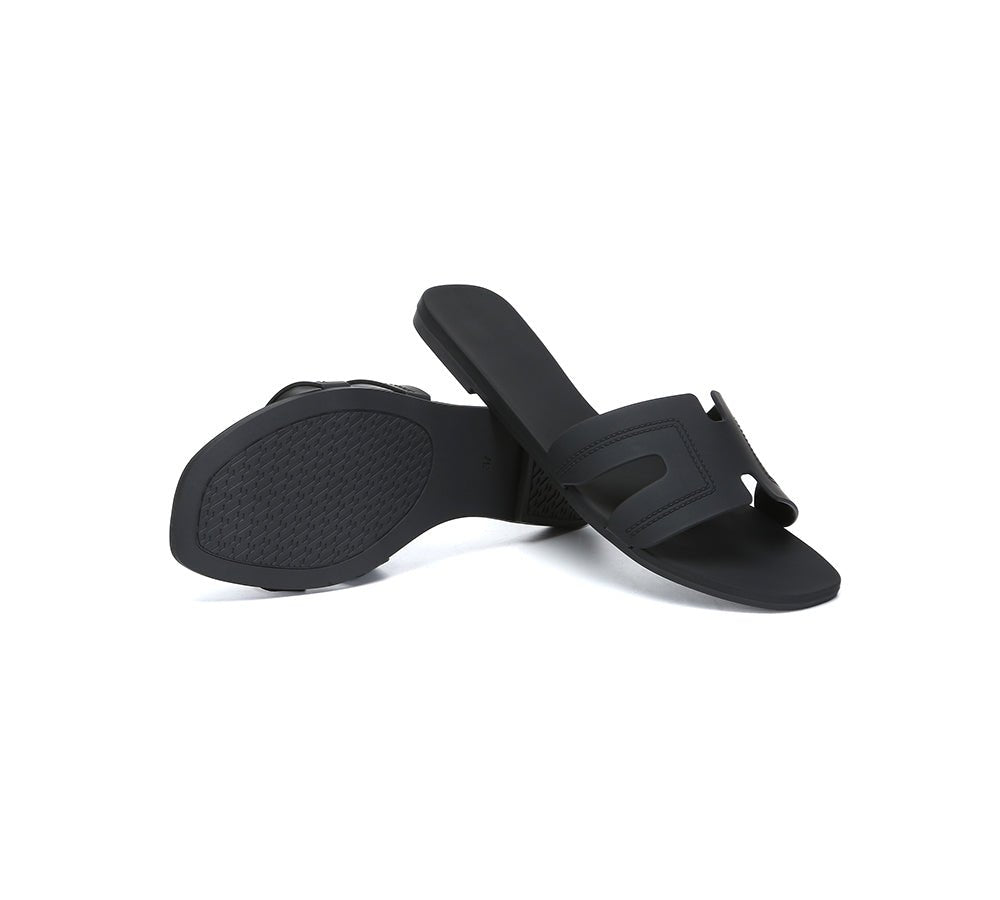 Women Flat Slides Katherine - Slides - Black - AU Ladies 5 / AU Men 3 / EU 36 - Uggoutlet