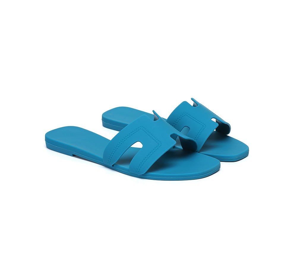 Women Flat Slides Katherine - Slides - Peacock Blue - AU Ladies 5 / AU Men 3 / EU 36 - Uggoutlet