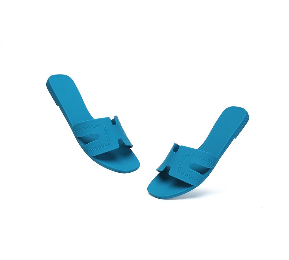 Women Flat Slides Katherine - Slides - Peacock Blue - AU Ladies 5 / AU Men 3 / EU 36 - Uggoutlet