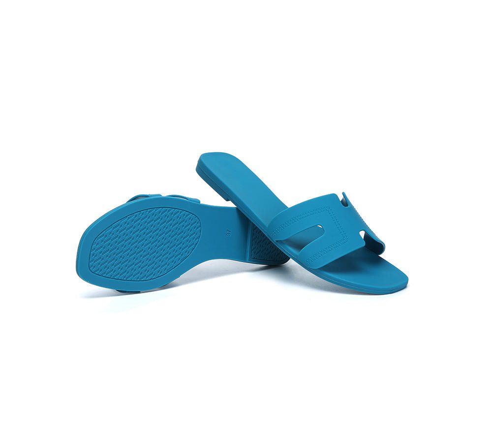 Women Flat Slides Katherine - Slides - Peacock Blue - AU Ladies 5 / AU Men 3 / EU 36 - Uggoutlet