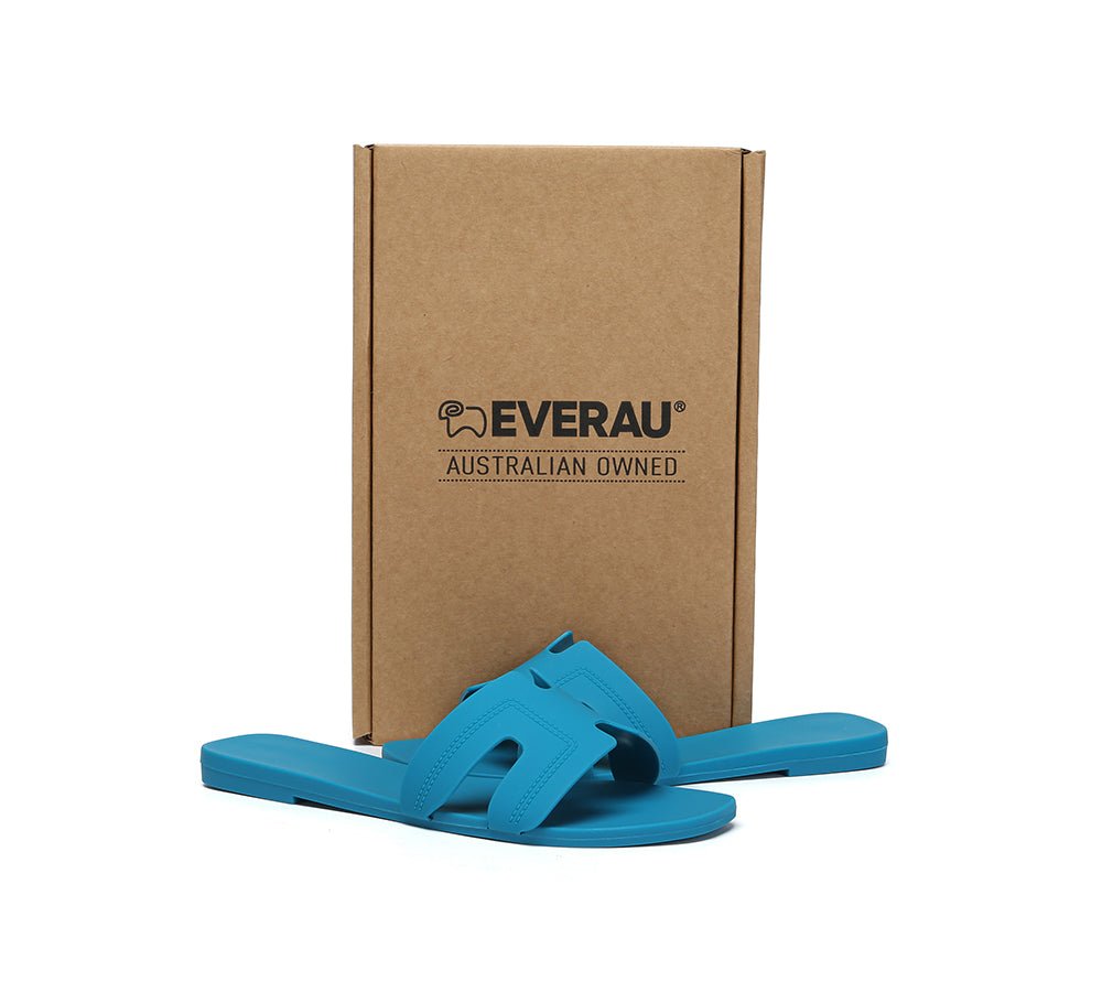 Women Flat Slides Katherine - Slides - Peacock Blue - AU Ladies 5 / AU Men 3 / EU 36 - Uggoutlet