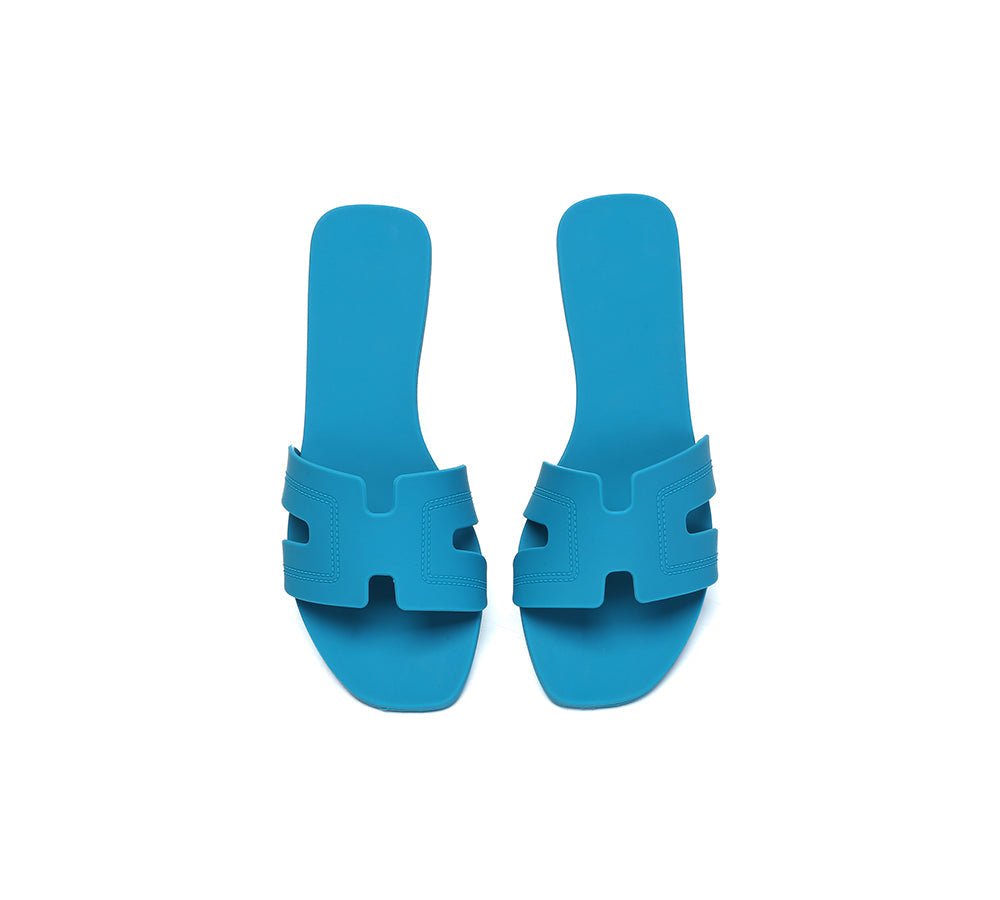 Women Flat Slides Katherine - Slides - Peacock Blue - AU Ladies 5 / AU Men 3 / EU 36 - Uggoutlet