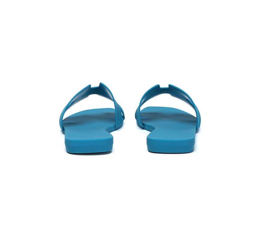 Women Flat Slides Katherine - Slides - Peacock Blue - AU Ladies 5 / AU Men 3 / EU 36 - Uggoutlet