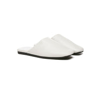 Women Slides Leather Flat Wafaa - Slides - Milky White - AU Ladies 4 / AU Men 2 / EU 35 - Uggoutlet
