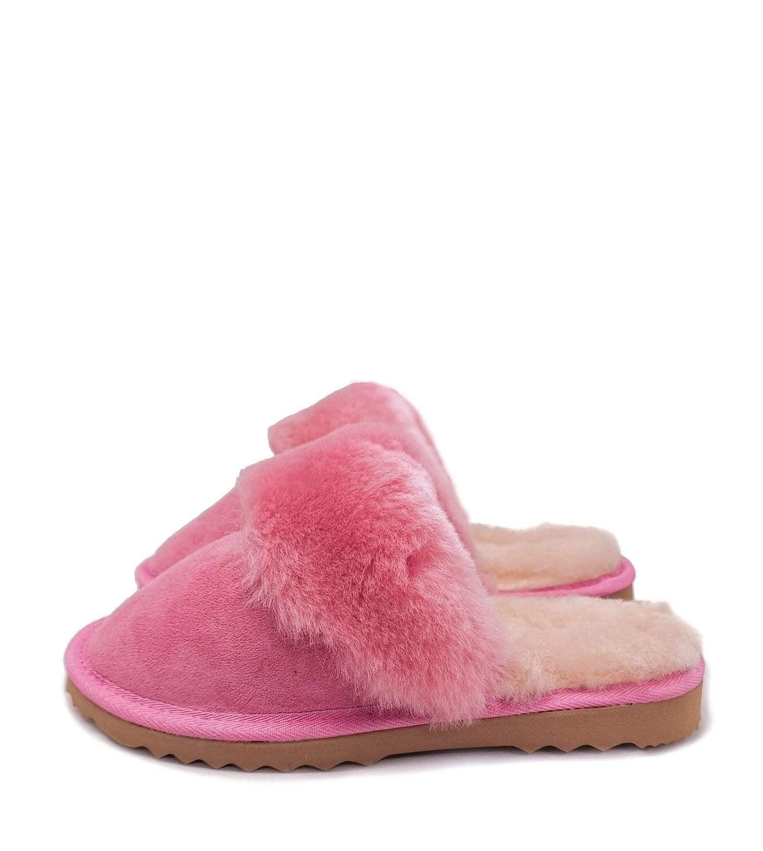 Ladies Scuff Australian Made Pink Ugg Slippers
