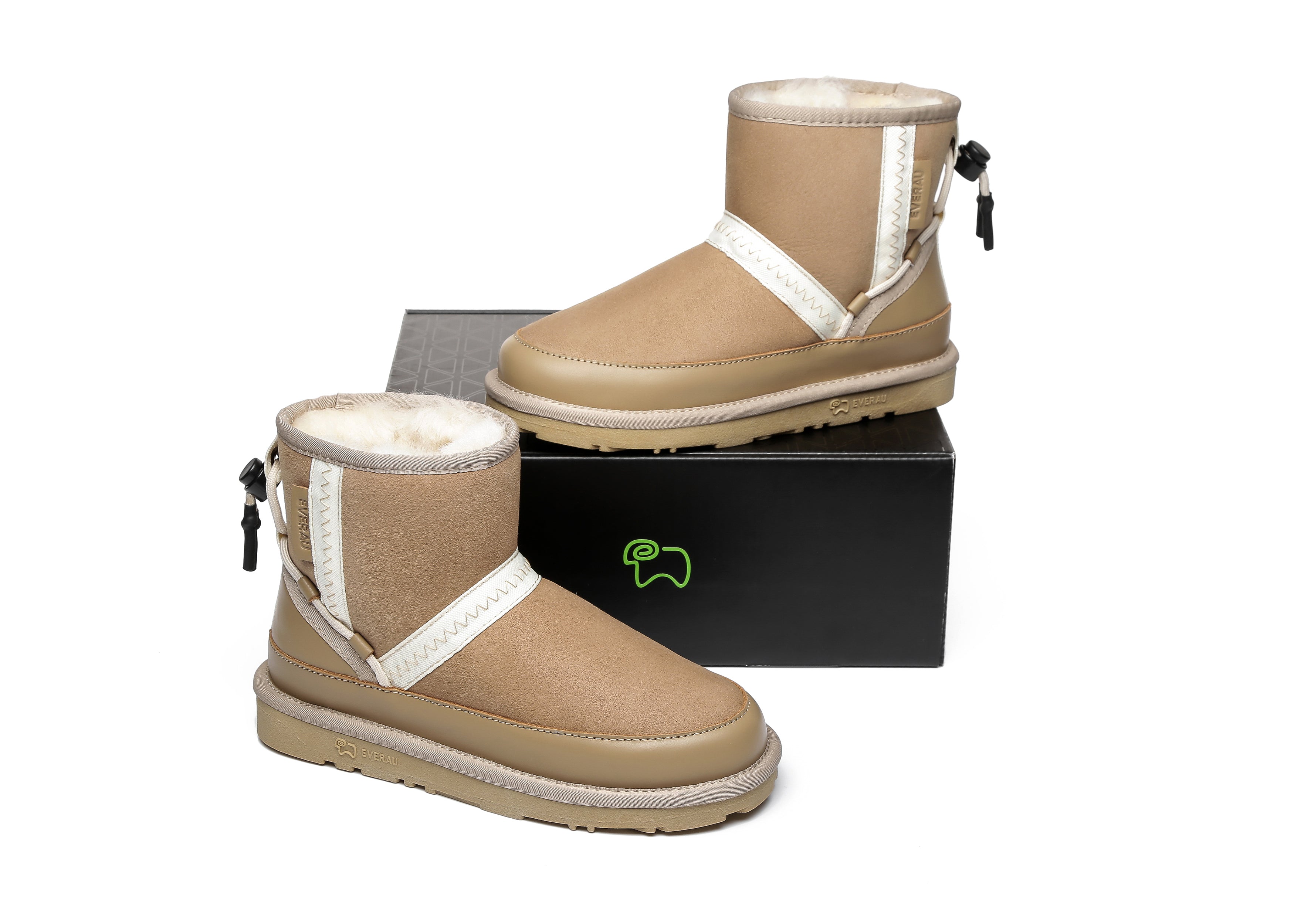 EVERAU® Mini Sheepskin Boots Women Caslon