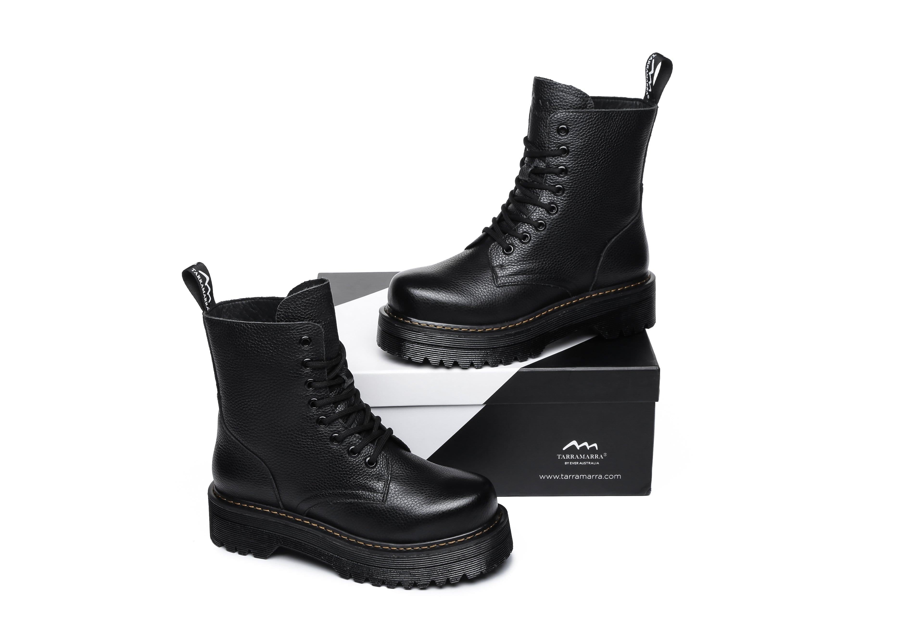 Boots - TA Chunky Black  Boots Loretta