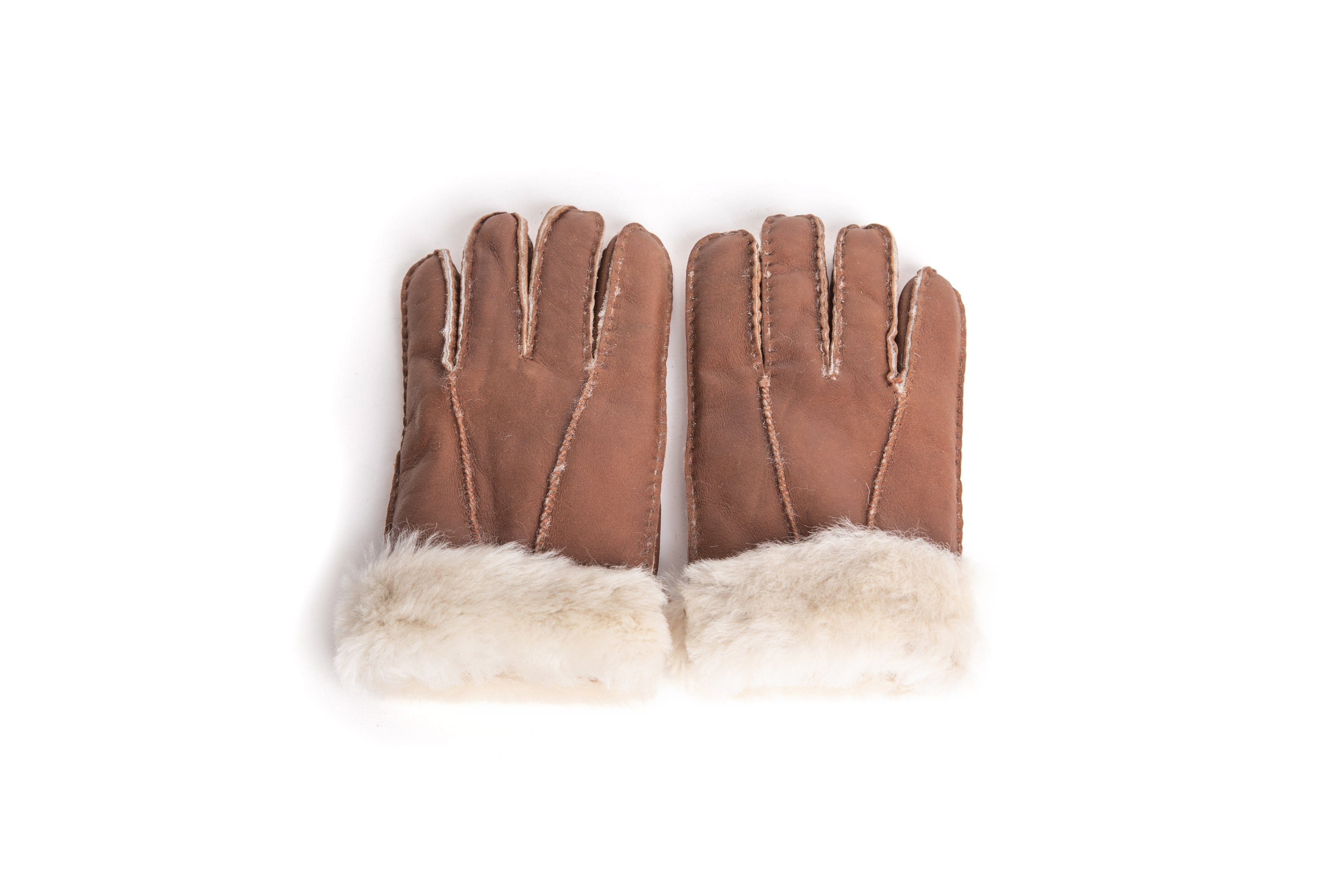 Gloves - UGG Stiching Gloves With Full Grain Leather