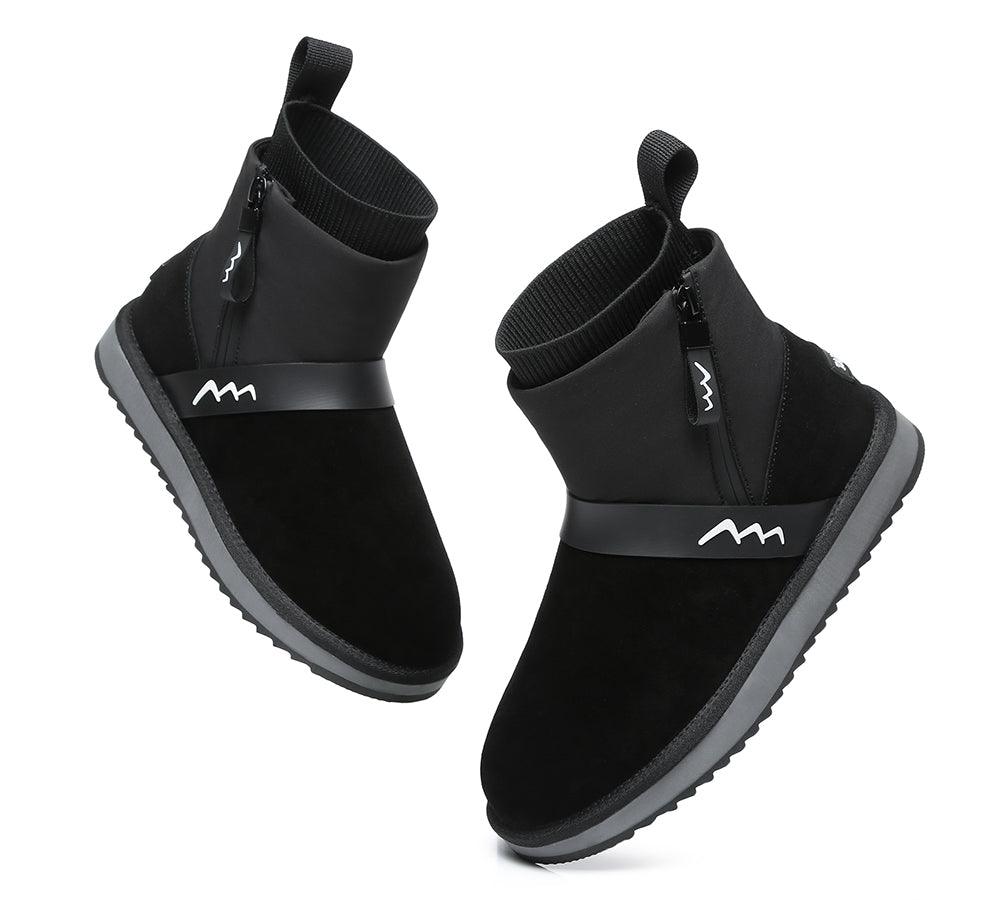 TARRAMARRA Mini Sheepskin Zipper Boots Women Taya - Uggoutlet