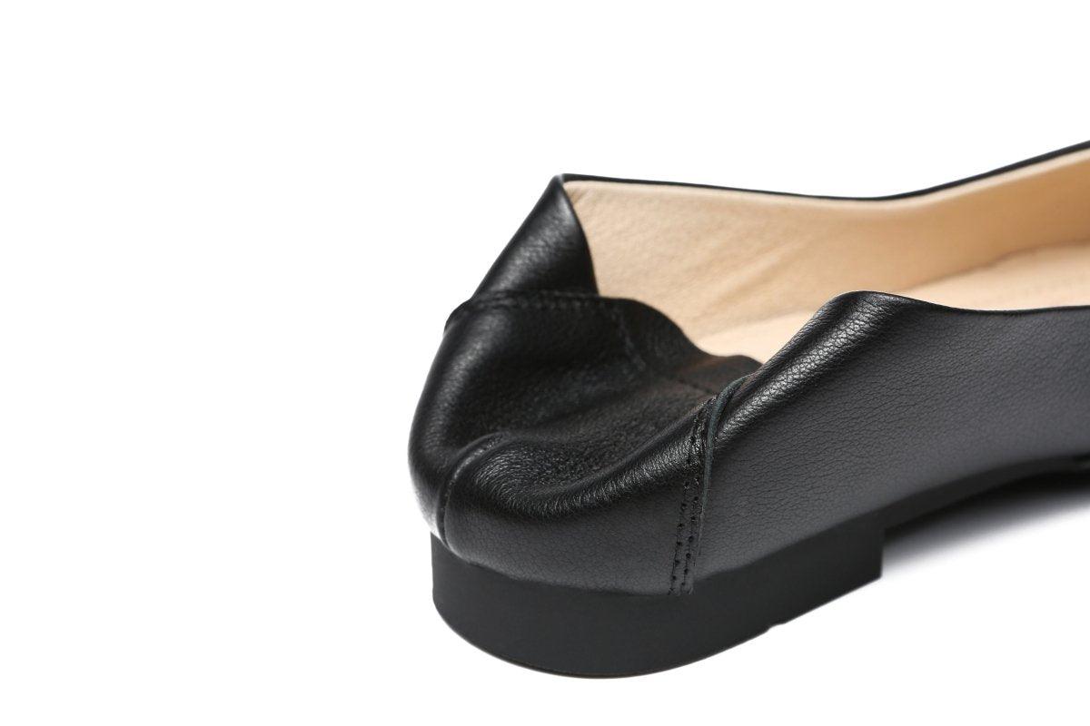 UGG Australian Shepherd Everly Leather Pointed Toe Ballet Flats - Uggoutlet