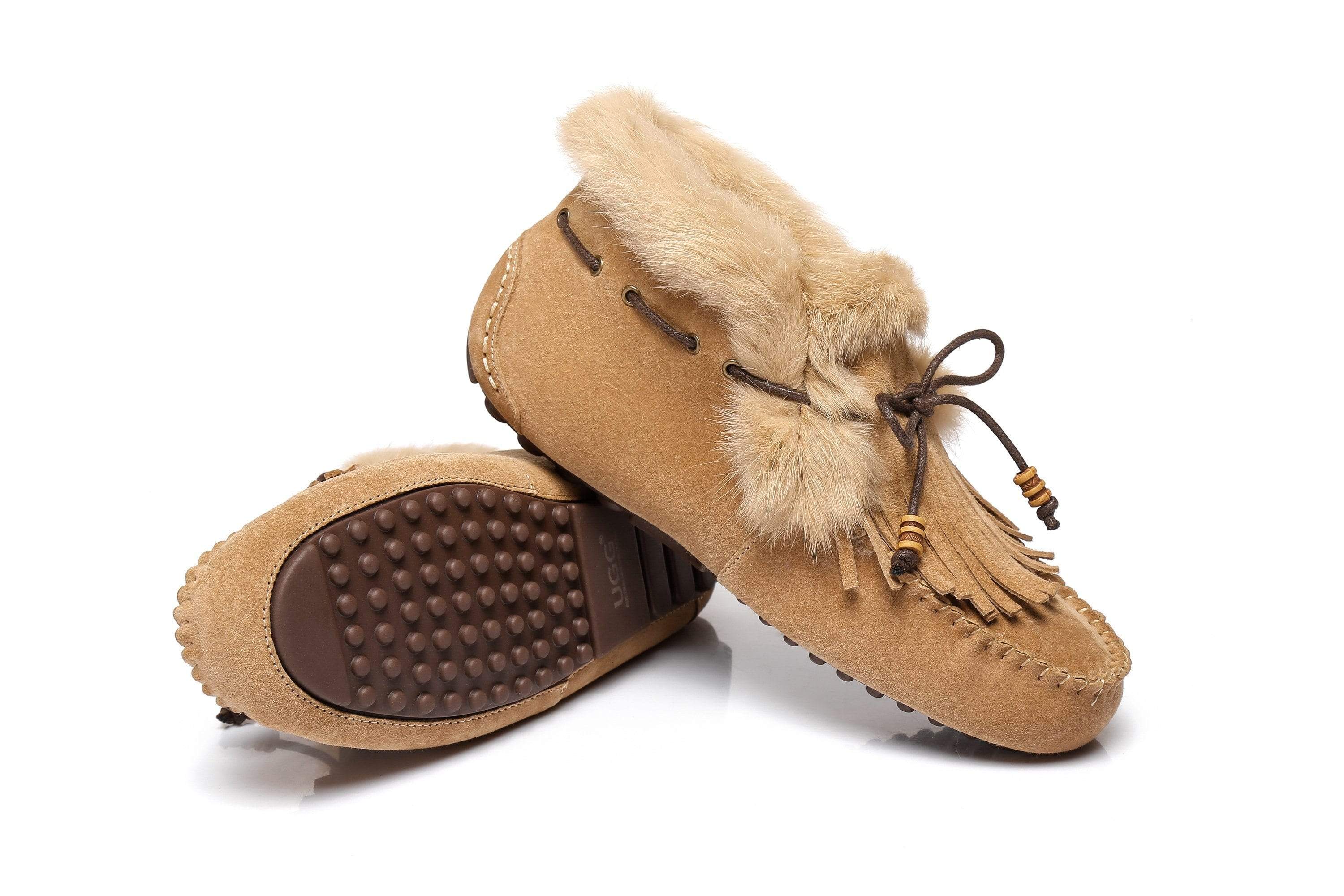 AS UGG High Top Women Tassel Suna moccasins slippers (2525191274554)